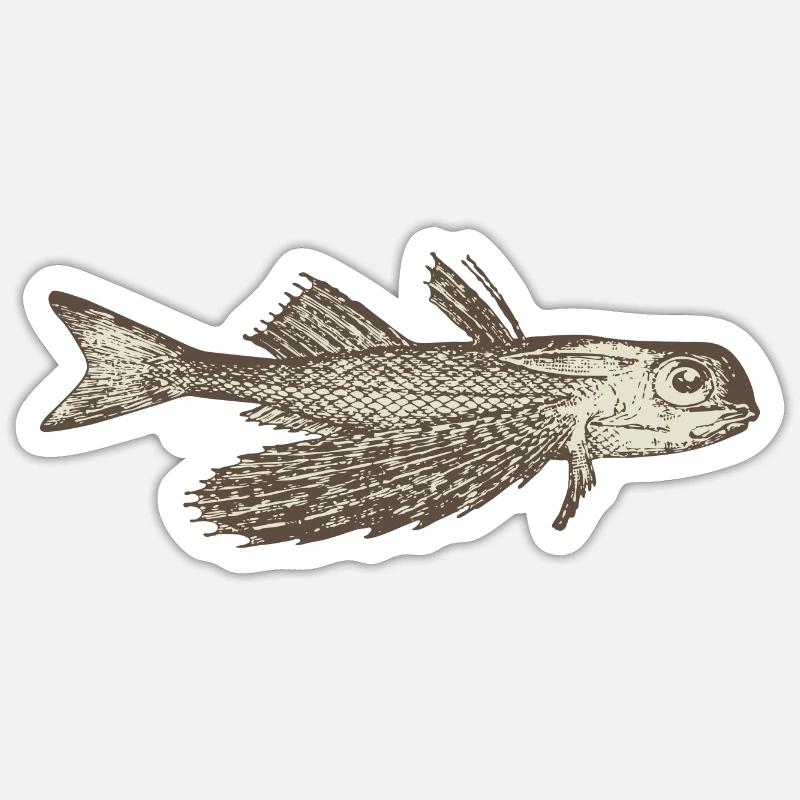 Meerestiere - Sticker Größe S (10 x 10 cm) - Mattweiß
