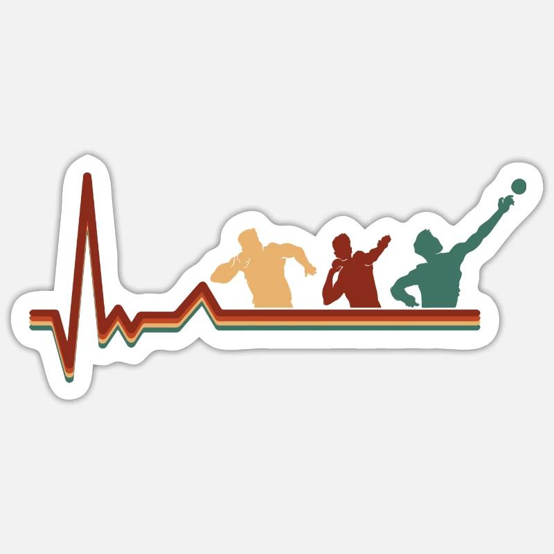 Shot Put Throwing Athletics Sticker size S (10 x 10 cm)