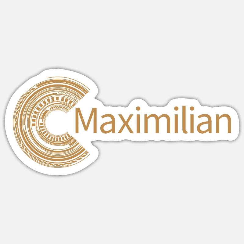 Pour Maximilien - Sticker taille S (10 x 10 cm) - blanc mat