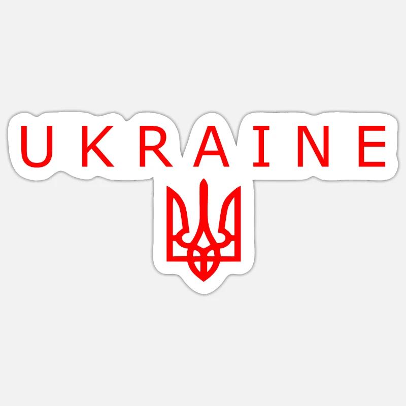 Ukraine - Sticker Größe S (10 x 10 cm) - Mattweiß