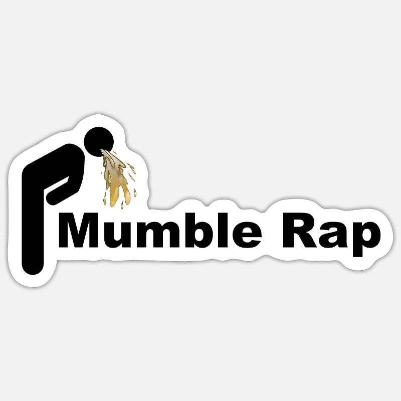 Mumble Rap Sticker Größe S (10 x 10 cm)