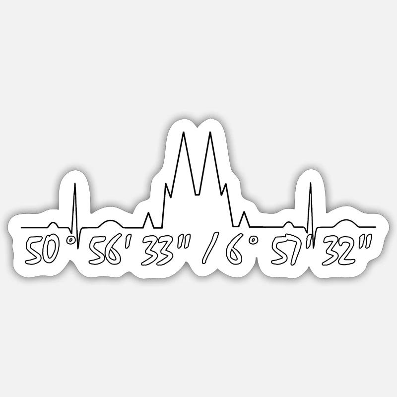 Cologne 3 Sticker taille S (10 x 10 cm)