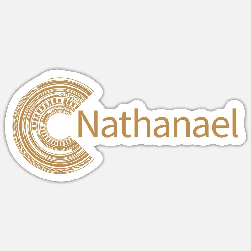 Pour Nathanaël - Sticker taille S (10 x 10 cm) - blanc mat