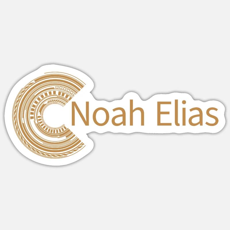 For Noah Elias - Sticker size S (10 x 10 cm) - white matte