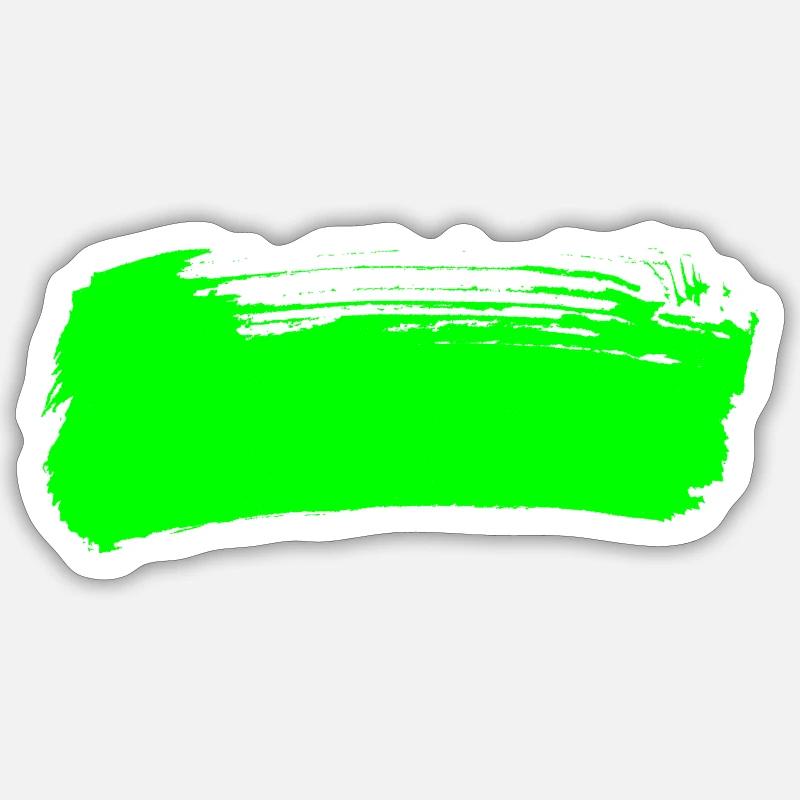 Green stripe - Uranium U 92 Sticker size S (10 x 10 cm)