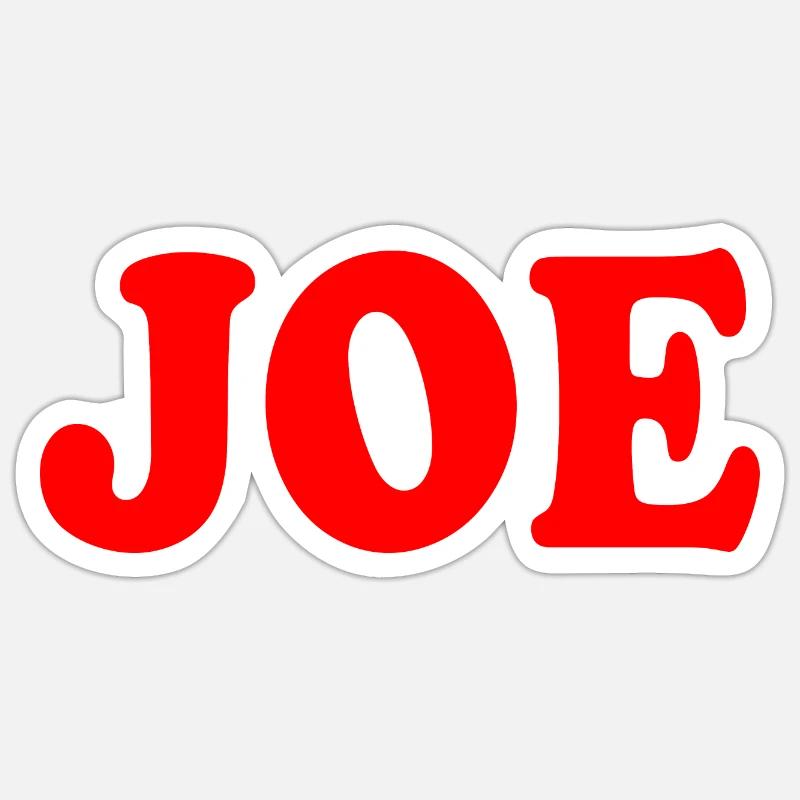 Joe - Sticker taille S (10 x 10 cm) - blanc mat