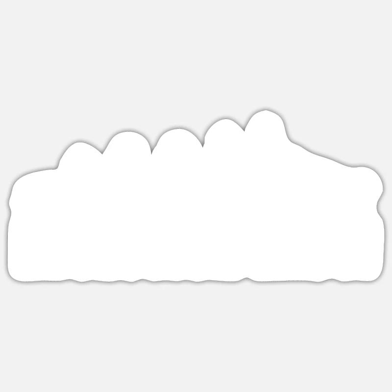 Hund - Sticker Größe S (10 x 10 cm) - Mattweiß