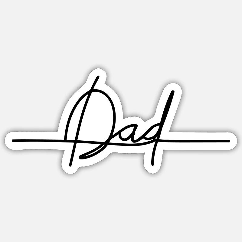 Papà online continuo Adesivo