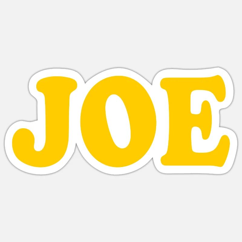 Joe - Sticker taille S (10 x 10 cm) - blanc mat