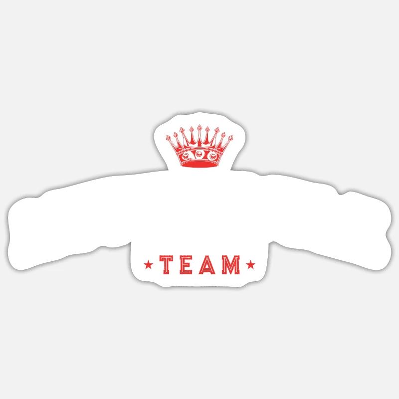 Équipe de motards - Sticker taille S (10 x 10 cm) - blanc mat