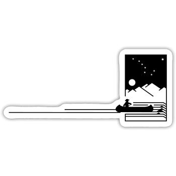 Into the Wild - Sticker Größe S (10 x 10 cm) - Mattweiß - Vorne