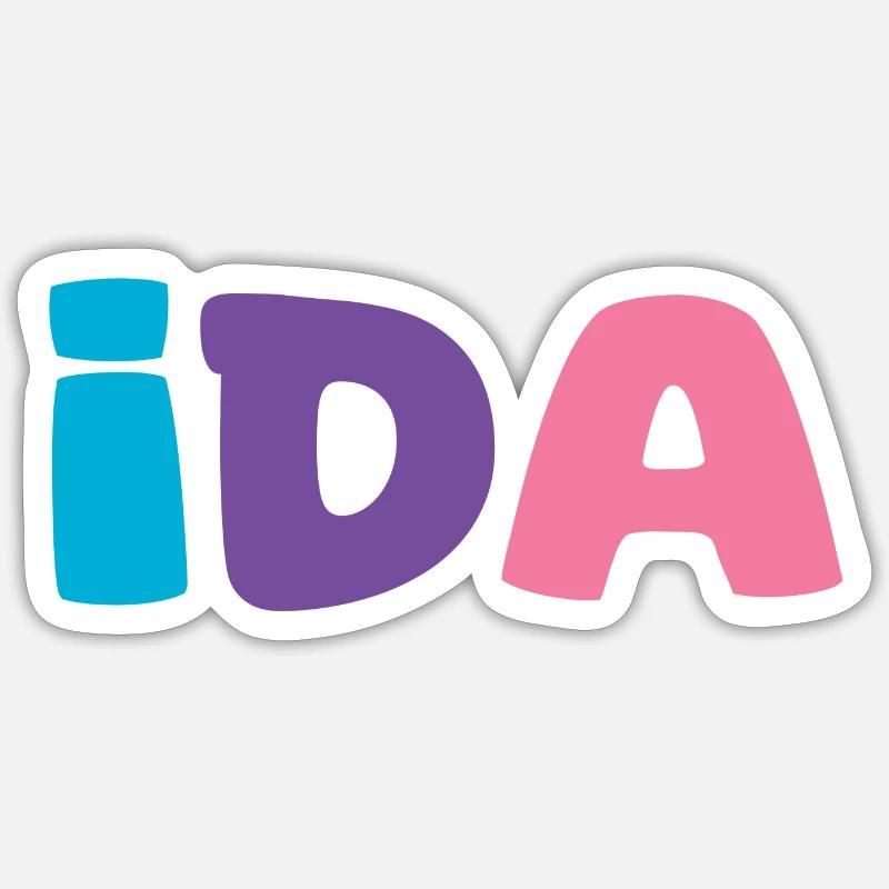 Name - Ida Sticker size S (10 x 10 cm)