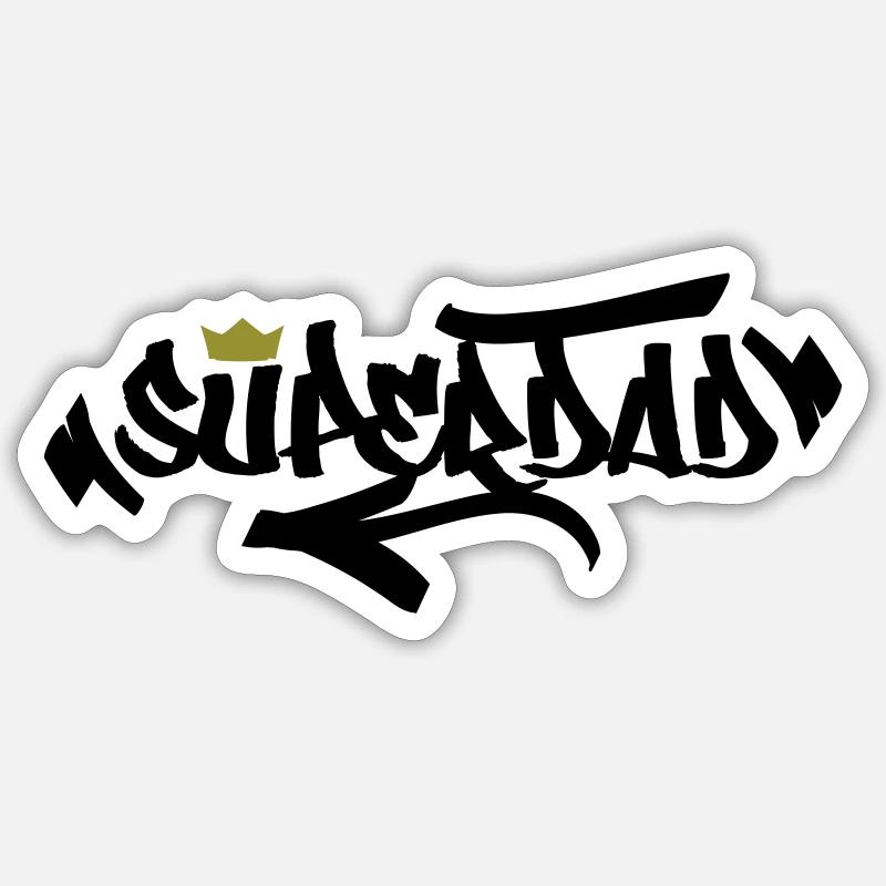 Superdad-Design Sticker Größe S (10 x 10 cm)