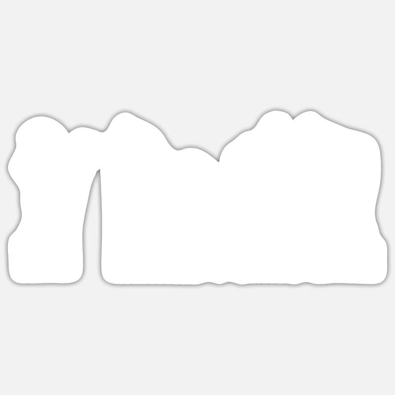 Pferd Reiten Bauernhof Bauer Pferdebesitzer Pferde - Sticker Größe S (10 x 10 cm) - Mattweiß