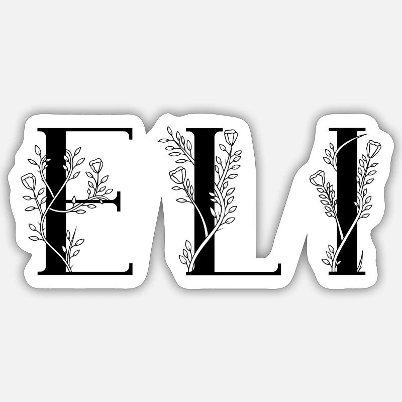 Name - Eli - Sticker size S (10 x 10 cm) - white matte