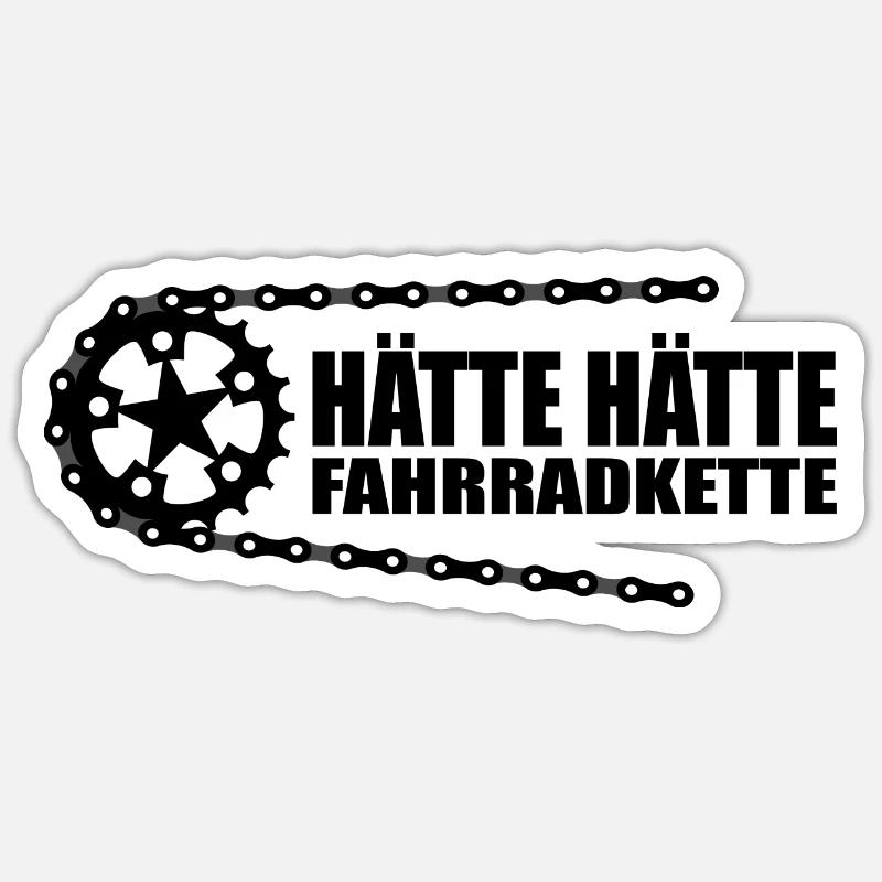 Hätte Hätte - Sticker Größe S (10 x 10 cm) - Mattweiß