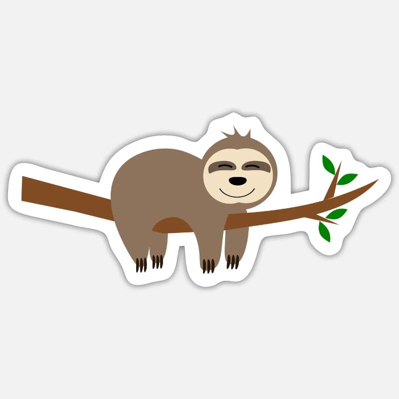 Sloth Sticker size S (10 x 10 cm)