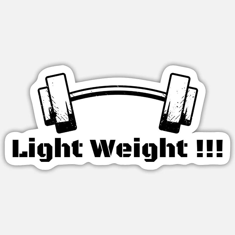 Poids léger - Motivation Sticker taille S (10 x 10 cm)