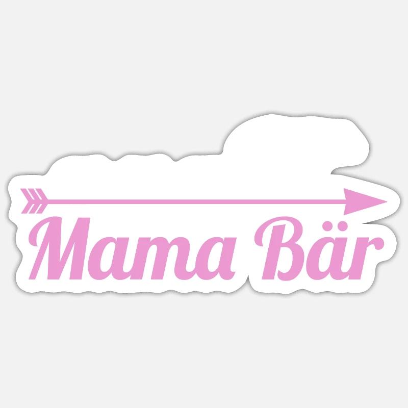 Mutter Mama Bär Sticker Größe S (10 x 10 cm)