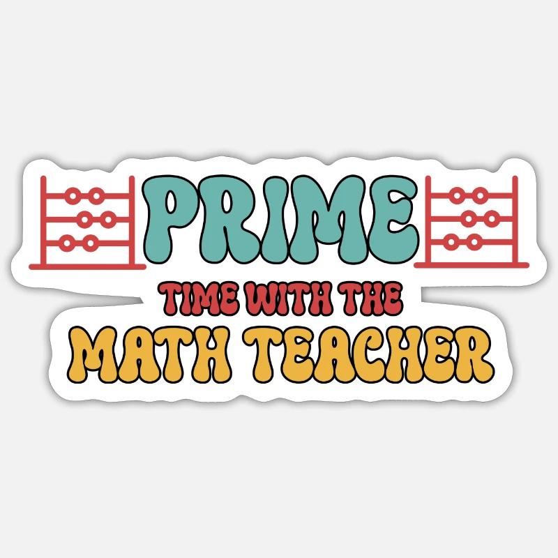 Prime Time mit dem Mathelehrer Sticker Größe S (10 x 10 cm)