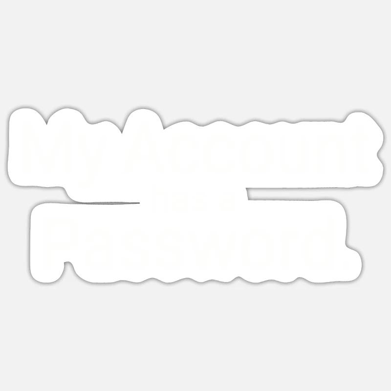 Account - Sticker size S (10 x 10 cm) - white matte