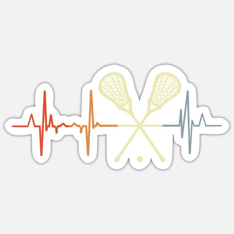 Lacrosse palpitations Sticker size S (10 x 10 cm)