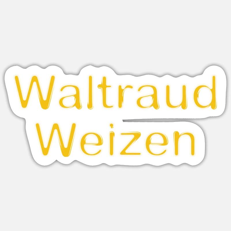 Waltraud Weizen Sticker Größe S (10 x 10 cm)