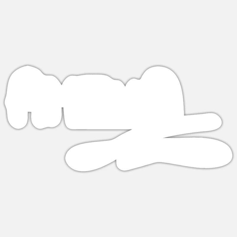 Amelia comme prénom - Sticker taille S (10 x 10 cm) - blanc mat
