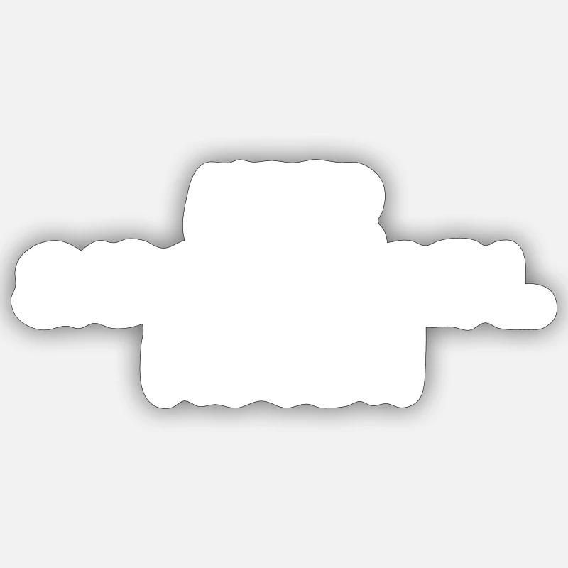 Moi sarcastiquement, jamais ! - Sticker taille S (10 x 10 cm) - blanc mat