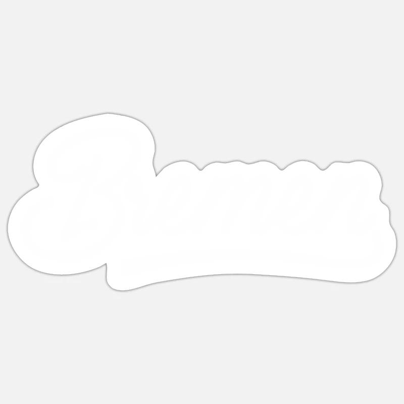 Bremen - Sticker taille S (10 x 10 cm) - blanc mat