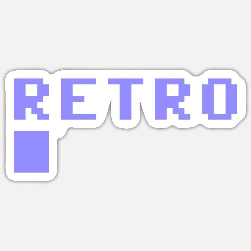Retro 8bit Sticker size S (10 x 10 cm)