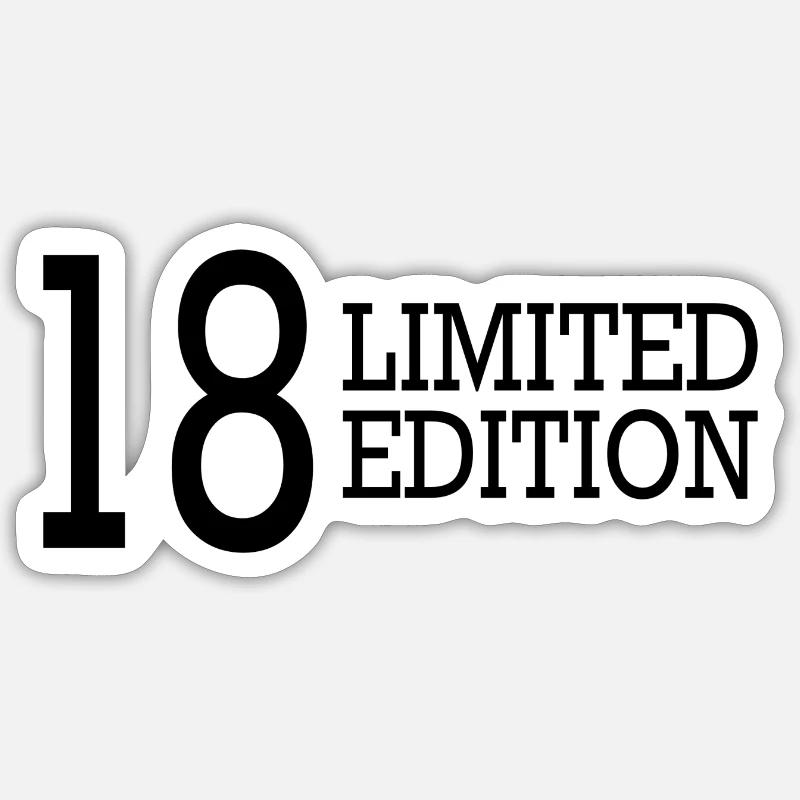 18th Birthday Snap Idea - Sticker size S (10 x 10 cm) - white matte