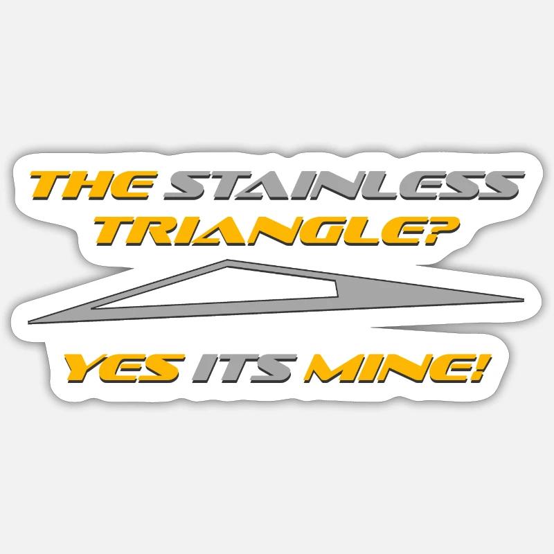 Triangle is mine!!! Sticker Größe S (10 x 10 cm)