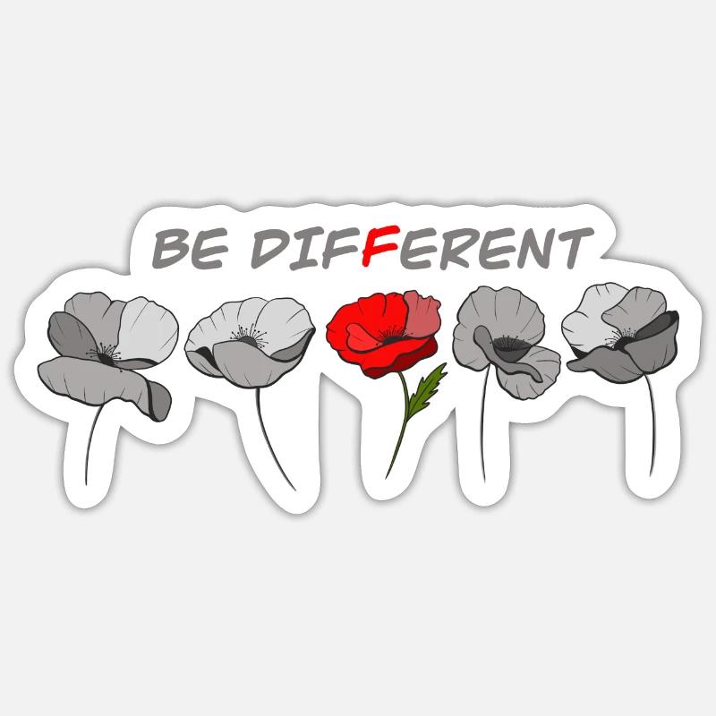 Be different Sticker size S (10 x 10 cm)