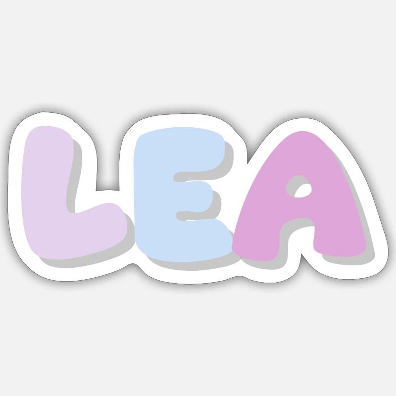 Name - Lea Sticker size S (10 x 10 cm)