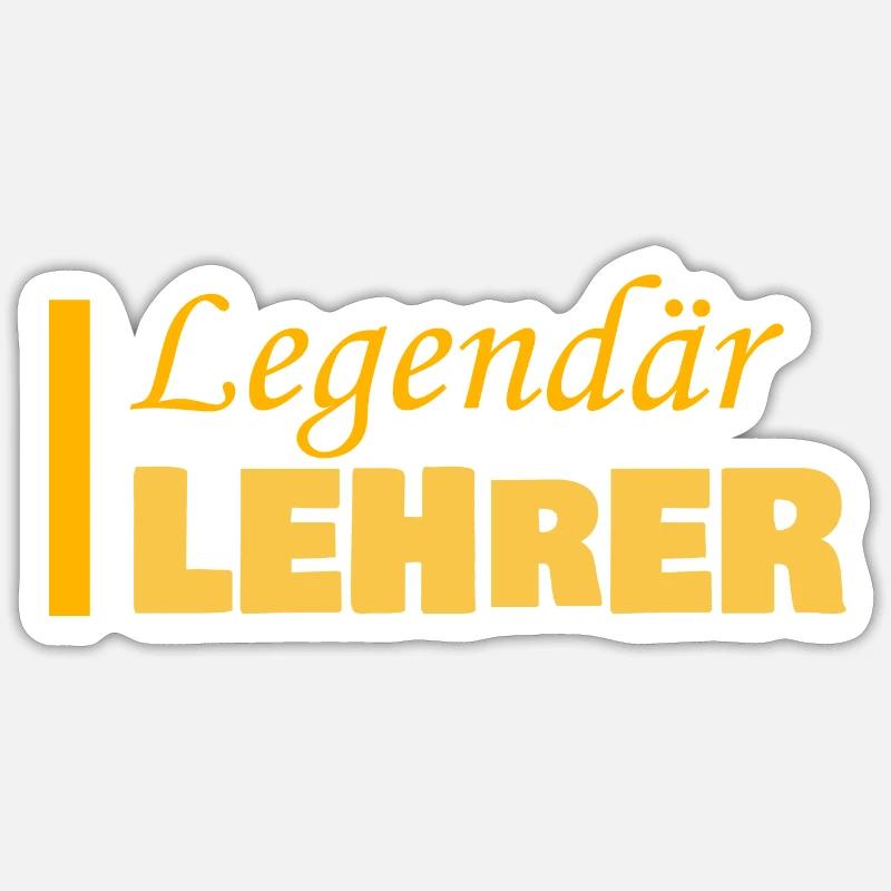 Lehrer als Beruf Sticker Größe S (10 x 10 cm)