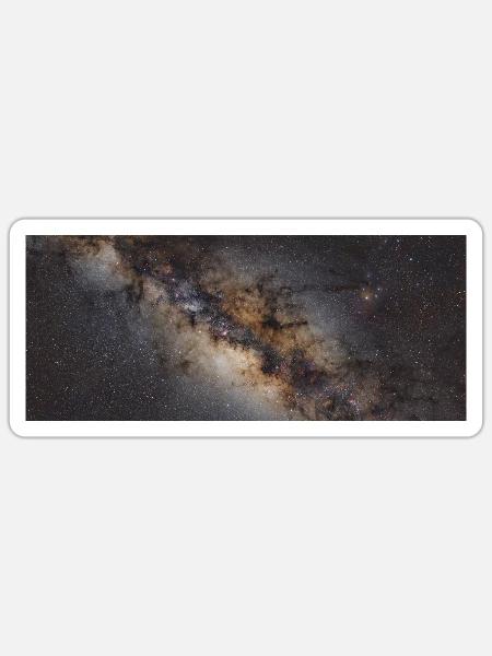 Foto Tasse MilkyWay - Sticker Größe S (10 x 10 cm) - Mattweiß