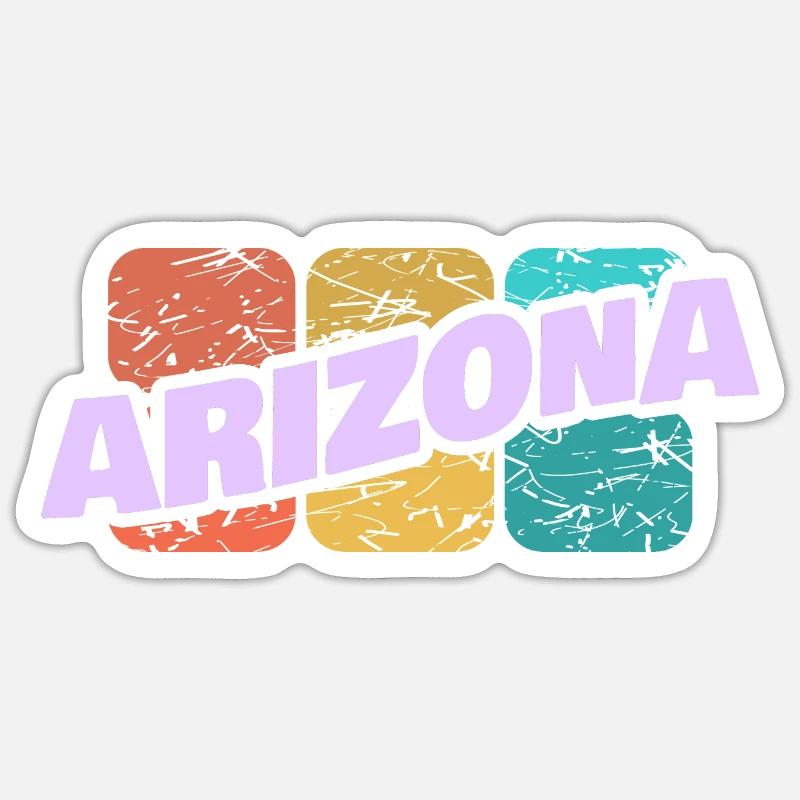Gift for Arizona - Sticker size S (10 x 10 cm) - white matte