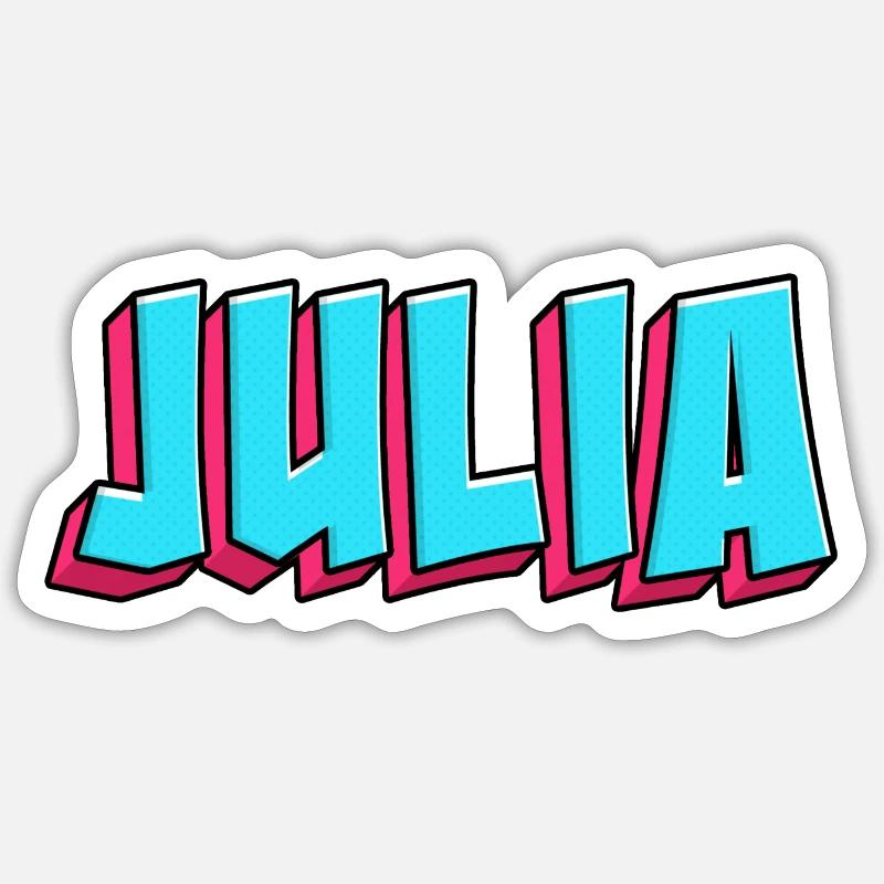 Name Image: Julia Sticker size S (10 x 10 cm)