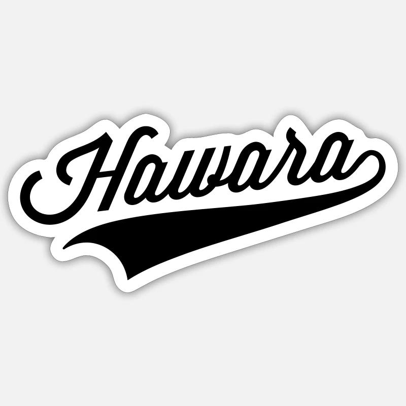 Hawara - Sticker Größe S (10 x 10 cm) - Mattweiß