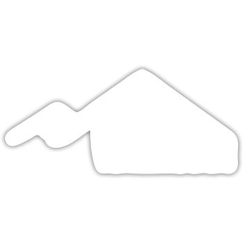 Berg Watzmann, Bavaria - Sticker size S (10 x 10 cm) - white matte - Front