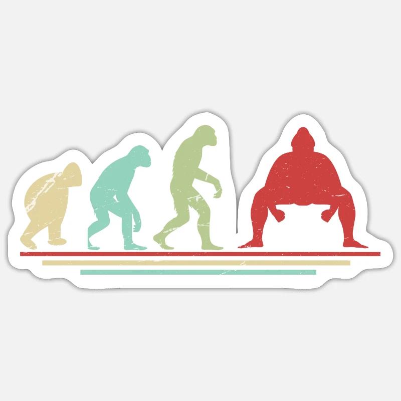Évolution du sumo Sticker taille S (10 x 10 cm)