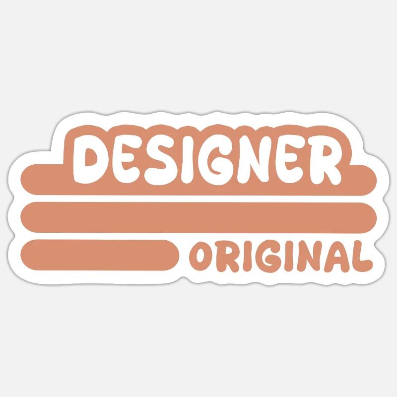 Designer - Sticker Größe S (10 x 10 cm) - Mattweiß