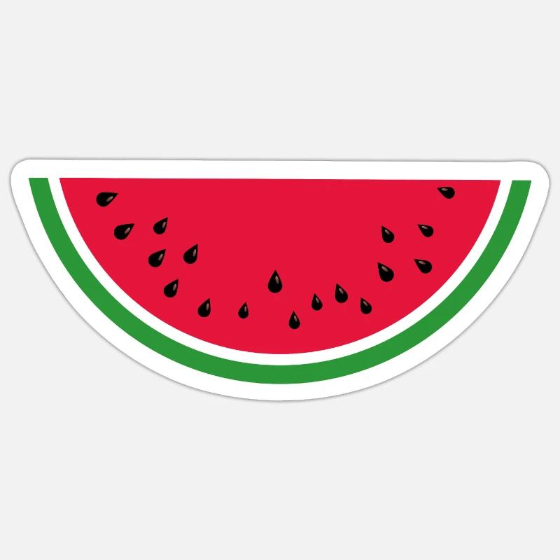 Melon - Sticker Größe S (10 x 10 cm) - Mattweiß