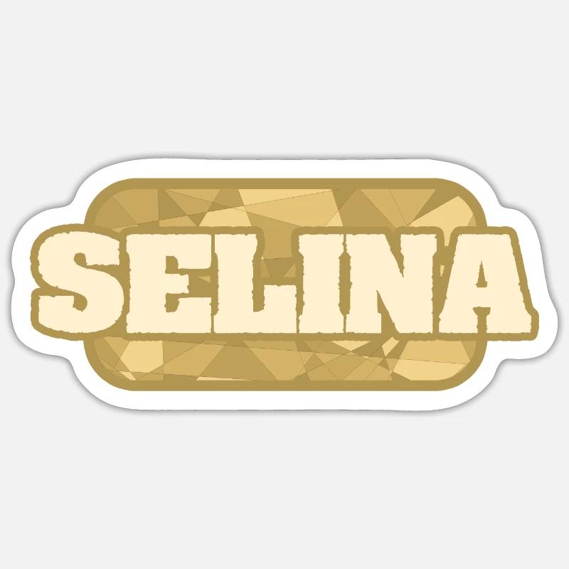 Selina - Sticker size S (10 x 10 cm) - white matte