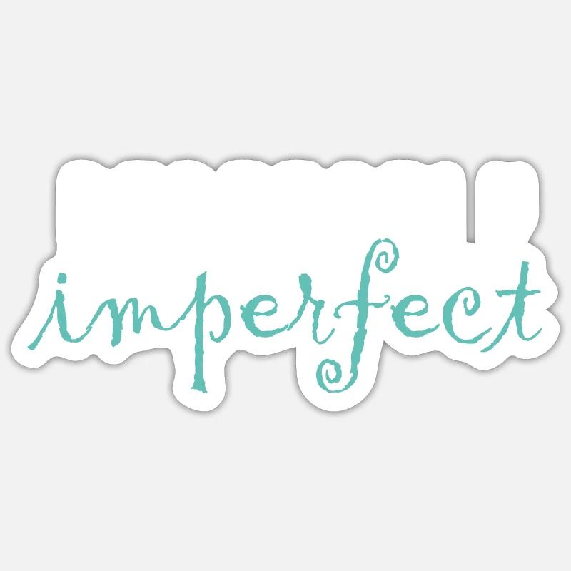 Imparfait Sticker taille S (10 x 10 cm)