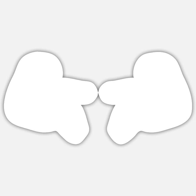 Biceps 2 - Sticker size S (10 x 10 cm) - white matte