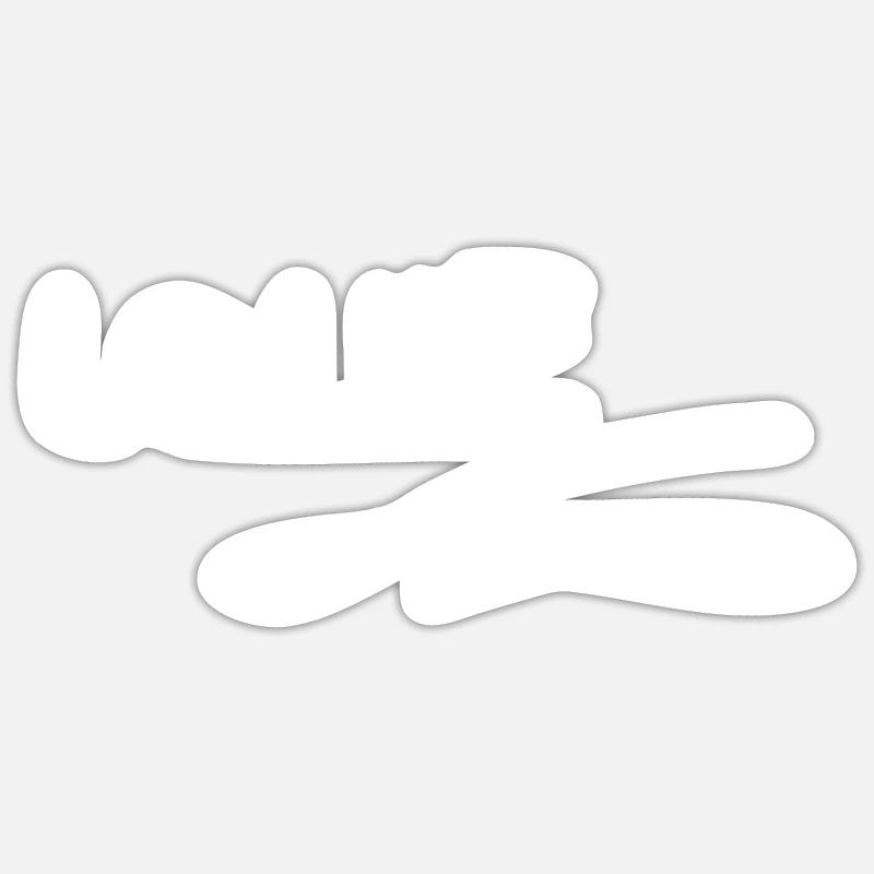 Gift for Louie - Sticker size S (10 x 10 cm) - white matte