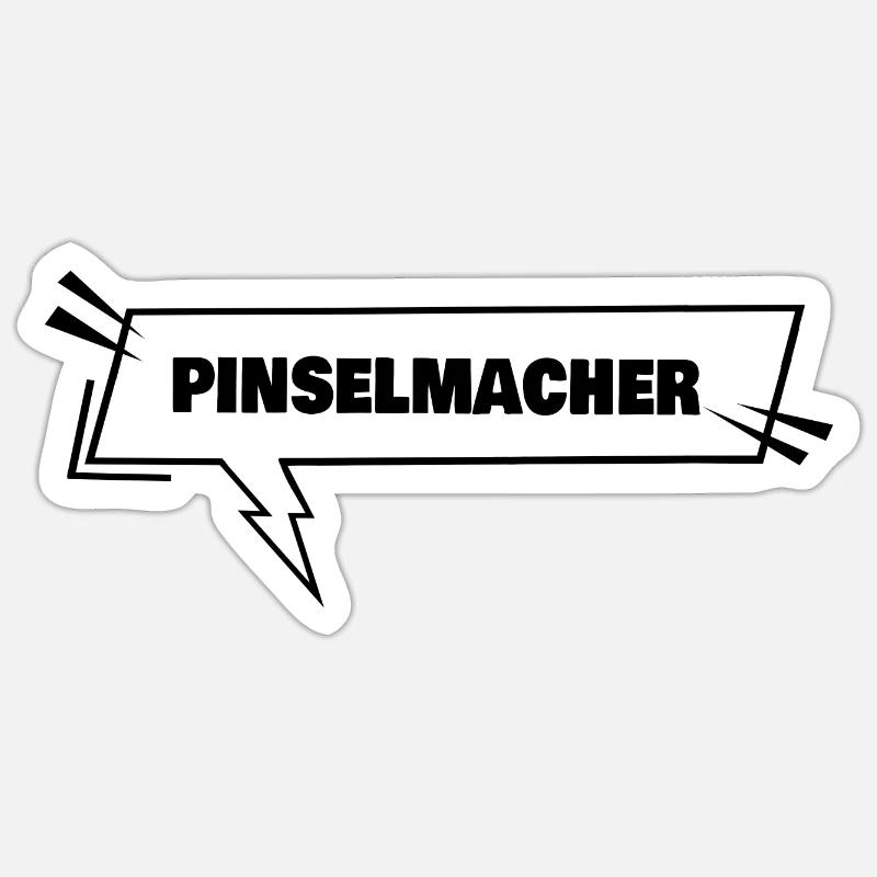 Fabricant de pinceaux Sticker taille S (10 x 10 cm)