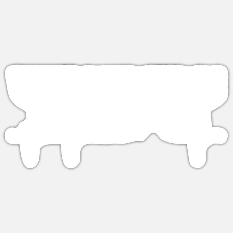 Wandern - Sticker Größe S (10 x 10 cm) - Mattweiß